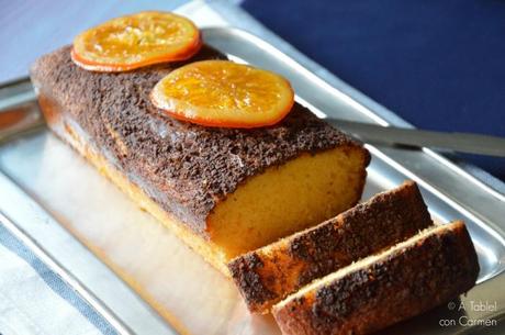 Plum-Cake de Naranja Confitada y Chocolate