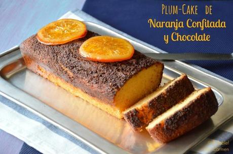 Plum-Cake de Naranja Confitada y Chocolate