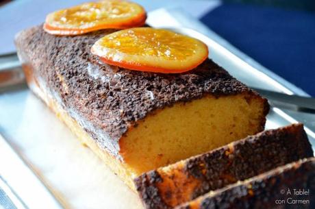 Plum-Cake de Naranja Confitada y Chocolate