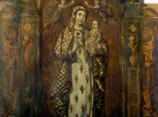 óleo sobre cobre Virgen Antigua.