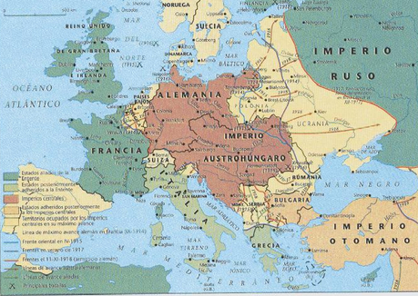 Gran Guerra, Triple Alianza e Imperios Centrales