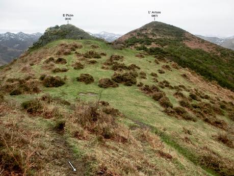 El Cantu Muñón-La Ceceal-L' Arquera-L' Artusu-La Peñona