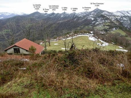 El Cantu Muñón-La Ceceal-L' Arquera-L' Artusu-La Peñona