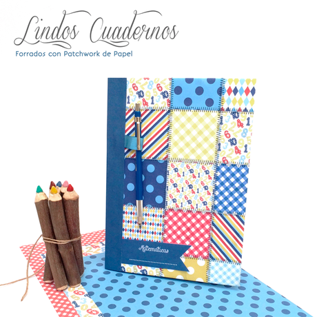 DIY Tutorial Fácil y Sencillo, Hazlo! Como forrar un cuaderno con Papeles Digitales creando un lindo Patchworkk de Papel. 