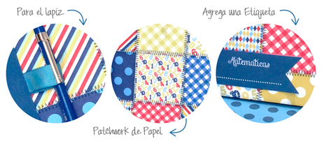 DIY Fácil y Sencillo, Hazlo! Tutorial para forrar cuadernos y libretas con un Patchwork de Papel! por Taller de Papel