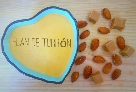Flan de turrón