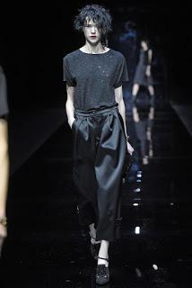 Emporio Armani no presentó capas en su nueva colección