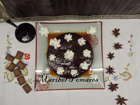 Flan de chocolate en olla programable.