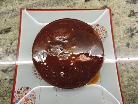 Flan de chocolate en olla programable.