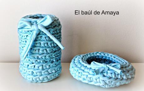 CONJUNTO DE CESTITOS DE TRAPILLO