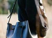 Street style inspiration; bucket bag.-
