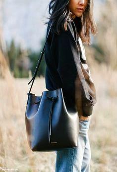 STREET STYLE INSPIRATION; BUCKET BAG.-