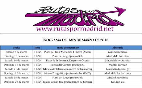 PROGRAMA DEL MES DE MARZO DE 2015