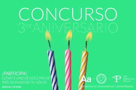 3 aniversario, Aa studio, concurso, Lékué, País de Pandereta