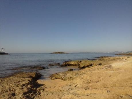 Islote Na Galera, desde la costa.