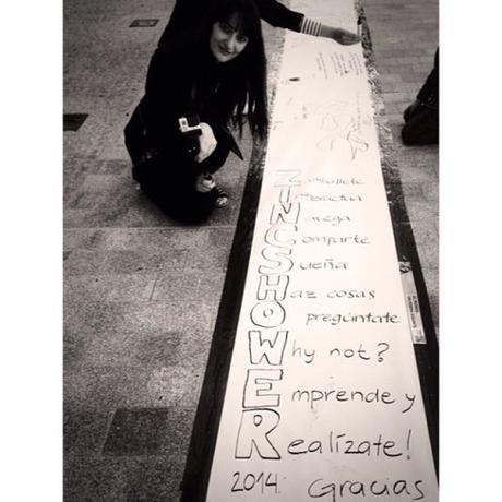 Con Giant Poem. Zinc Shower 2014. Matadero de Madrid.