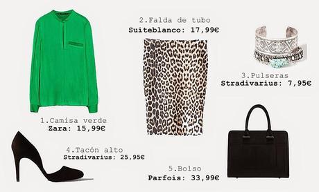 Falda de leopardo, combinaciones Falda de leopardo, combinaciones