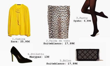 Falda de leopardo, combinaciones Falda de leopardo, combinaciones