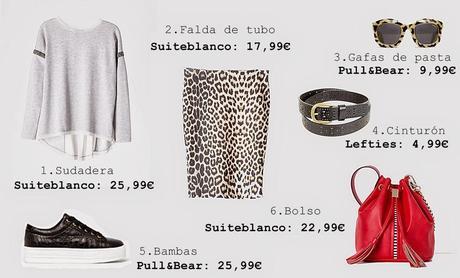 Falda de leopardo, combinaciones Falda de leopardo, combinaciones