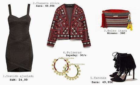 ¿Como combinar un vestido negro?