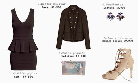 ¿Como combinar un vestido negro?