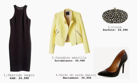 ¿Como combinar un vestido negro?