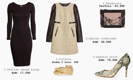 ¿Como combinar un vestido negro?