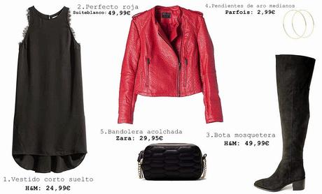 ¿Como combinar un vestido negro?