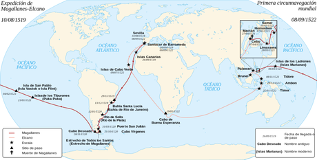 Viajar está en la naturaleza humana Viaje de Magallanes - Elcano | FUENTE: wikipedia.org