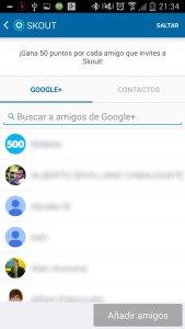 Skout invitar amigos Google+