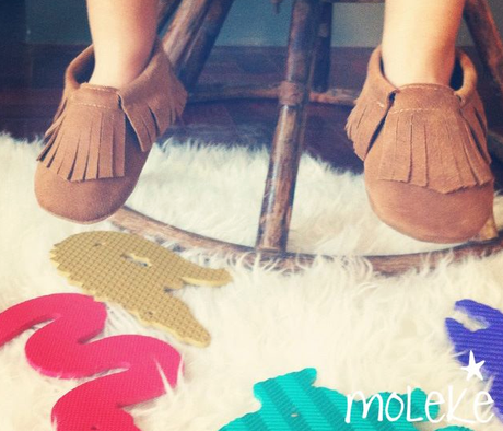 Moleke, mini mocasines