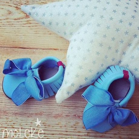 Moleke, mini mocasines
