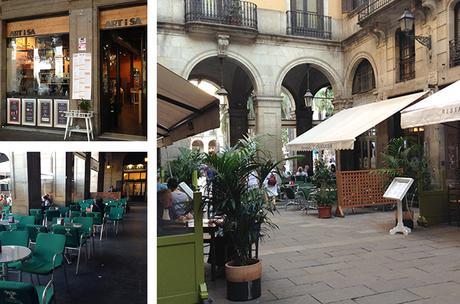 Paseo en familia por la plaza Real plaza real barcelona