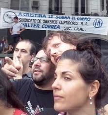 El cuero de Cristina en la movilización del #1M