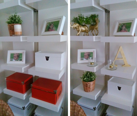 Antes y después de un toque dorado: #diariodeco12.