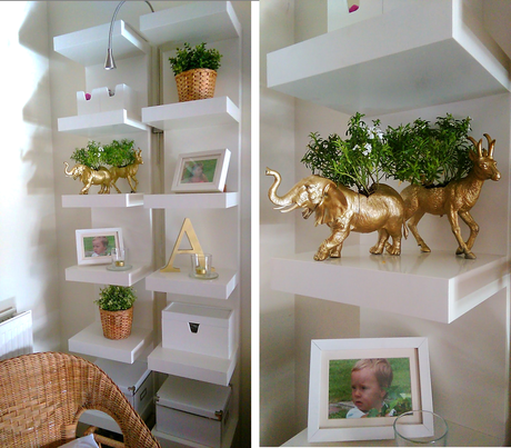 Antes y después de un toque dorado: #diariodeco12.