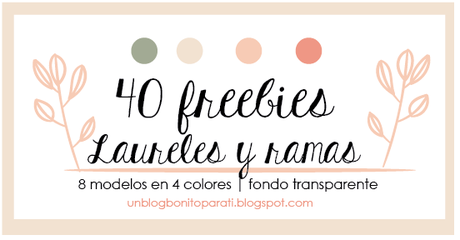Freebies: Ramas y laureles