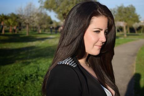 Black suit, spike touch