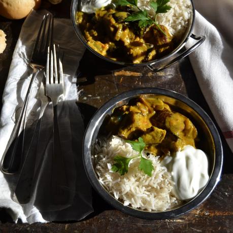 CURRY DE BERENJENAS CON LECHE DE COCO