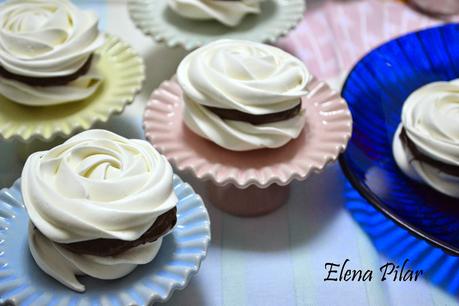 Merengues rellenos de Nutella