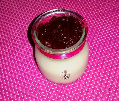 GELATINA DE QUESO CON MERMELADA DE ARÁNDANOS Y FRAMBUESAS LIGHT