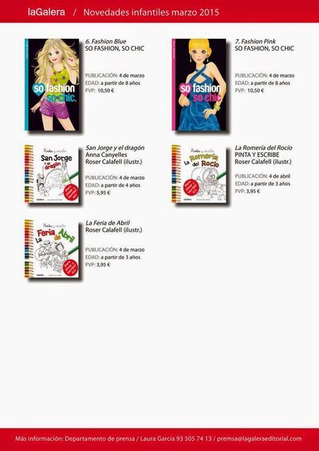 Novedades de Marzo en La Galera