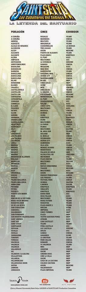 Caballeros del Zodiaco - La leyenda del Santuario - Estreno en Cines.