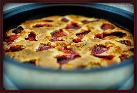 bizcocho tradicional con fresas tererecetas 01