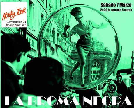 Discos, música y reflexiones cubrirá el concierto en Madrid de La Broma Negra (07-03-2015)