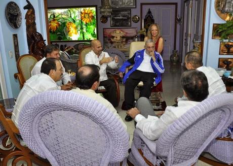 Y, Fidel Castro mismo, explicó su reunión con los Cinco