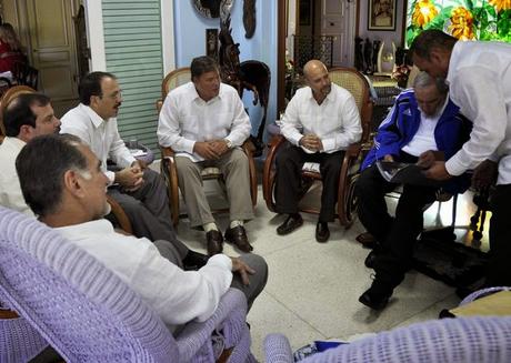 Y, Fidel Castro mismo, explicó su reunión con los Cinco
