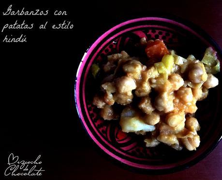 Garbanzos con patatas al estilo hindú