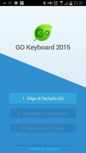 ¡Tu mejor teclado para Android! Go Keyboard