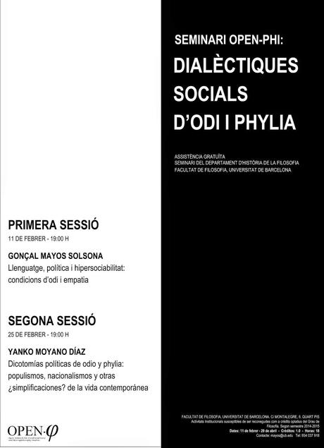 Conferencia: Dialéctica liberal egoísmo y empatía como forma de construcción social colaborativa